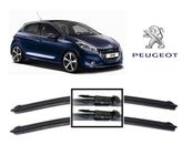 Par de Palhetas Limpador de Parabrisa Dianteiro Peugeot 208 ano 2012 Até 2020 - VCLEAR