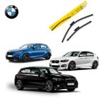 Par de Palhetas Para Chuva Slim Dyna BMW 120i 2015 Até 2019