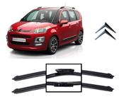 Par de Palhetas para Limpador de Parabrisa Dianteiro Citroen C3 Picasso ano 2012 em Diante - VCLEAR