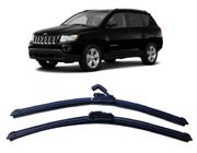 Par De Palhetas para Limpador De Parabrisa Dianteiro Jeep Compass 2012 2013 2014 2015 2016 - TECH ONE OU CODE BY TECH ONE