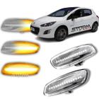 Par de Pisca Seta Sequencial Peugeot 308 Thp lampada led Sinal Retrovisor Repetidor THP Griffe active Turbo Allure Feline Business Roland Garros Flex