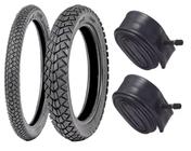 Par de Pneu XRE 300 Tornado Vipal TR300 120/80-18 62s + 90/90-21 54s + Camaras 18 e 21 shiver