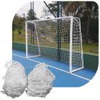 Par de Rede de Futsal Colméia com Requadro Fio 4mm Sports Mania