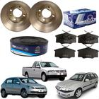 Par Disco E Pastilha Freio Volkswagen Gol Saveiro Parati 1.0 1.6 1.8 2.0 1996 1997 1998 1999 2000 2001 2002 2003 a 2013. - MDS + Syl