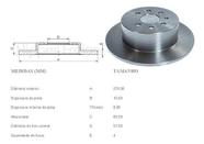 Par disco freio gm vectra 2.2 8v 99/.. tras solido - HIPPER FRE