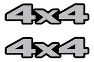 Par Emblema 4x4 Resinado Para L200 Sport Gls Hpe Mitsubishi