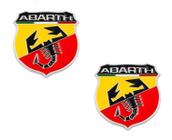 Par Emblema Abarth Itália Fiat 500 Punto Palio Bravo Uno 500 - Stickkar