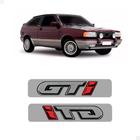 Par Emblema Adesivo Gol Gti Coluna Lateral