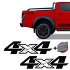 Par Emblemas 4x4 Ranger Storm 2020 Adesivo Caçamba Preto