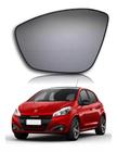 Par Espelho com Base Retrovisor Peugeot 208 2013 a 2018