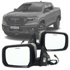 Par Espelho Retrovisor Dodge Ram Rampage 2023 2024 Sensor de Ponto Cego Com Pisca Luz Cortesia e Capa