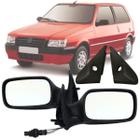 Par Espelho Retrovisor Fiat Uno Fire 2001 2002 2003 2004 2 Portas Com Acabamentos Regulagem Interna Manual