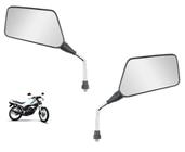 Par Espelho Retrovisor Preto Moto Rena Yamaha Rd Rdz 125 135 Haste Cromada Rosca Yamaha - 4004