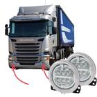 Par Farol Auxiliar Milha Interno LED Scania Série 5 S5 PGR P G R