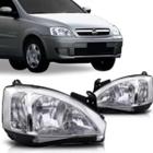 Par Farol Corsa Montana 2003 á 2012 Cromado