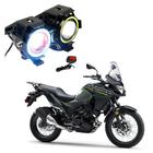 Par Farol de Milha Angel Eye U7 para Moto Kawasaki Versys 300 2007 2008 2009 2010 2011 2012 2013 2014 2015 até 2020