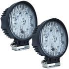 Par Farol de Milha Led Universal 10V 30V 27W 9 Leds Cinoy YN-FA001 7000K Redondo 11 Cm