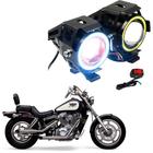 Par Farol de Milha para Moto Honda SHADOW VT 1100 1994 1996 1997 1998 Angel Eye U7 Mini - U7Led