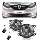 Par Farol De Milha Universal Renault Logan 2014 2015 2016 + Lâmpada