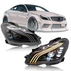 Par Farol Dianteiro Mercedes Classe C W204 Estilo Maybach 2011 2012 2013 2014 Full Led