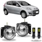 Par farol milha fiat palio g5 2012 ate 2017 com led vidro - BIBAS.