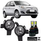 Par farol milha ford fiesta 2007 a 2010 e super led - BIBAS