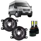 Par farol milha ford transit 2007 a 2014 e super led