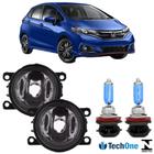 Par farol milha honda new fit 2014 a 2022 super branca - BIBAS