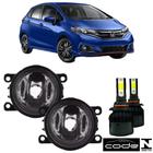 Par Farol Milha Honda New Fit 2014 a 2022 Super Led