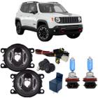 Par farol milha jeep renegade 2015 a 2020 e super branca