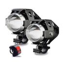 Par Farol Milha Led Moto U5 Angel Eyes Nevoeiro Universal - Series U