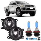 Par Farol Milha Mitsubishi L200 Triton 2005 a 2016 Super Branca