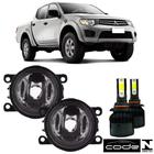 Par Farol Milha Mitsubishi L200 Triton 2005 a 2016 Super Led