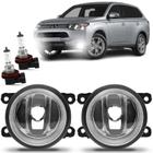 Par Farol Milha Mitsubishi Outlander 2014 2015 + Lâmpada - BBS