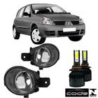 Par farol milha renault clio hatch 2003 a 2012 e super led