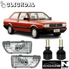 Par farol milha volkswagen voyage 1987 a 1994 e super led