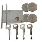 Par Fechadura Trava Auxiliar Pado 11000 com chave Tetra Cromado