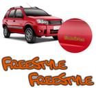 Par Ford Ecosport Freestyle Laranja Kit Emblema Adesivo - Leandrini