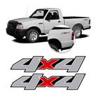 Par Ford Ranger Antiga 4x4 Kit Emblema Adesivo 2007 a 2009