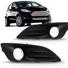 Par Grade Milha New Fiesta Aro Cromado 2013 2014 2015 16 D/E - Blawer