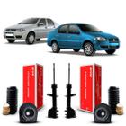 Par Kit Amortecedor Kayaba Coxim Batente Coifa Suspensão Dianteira Fiat Siena 2002 2003 2004 2005 2006 2007 2008 2009