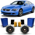 Par Kit Coxim Batedor Batente Coifa Suporte Reparo Superior Suspensão Amortecedor Dianteiro BMW 645ci E63 E64 2004 2005