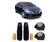 Par Kit Coxim Batente Coifa Dianteiro Nissan Novo Sentra 2.0 2014 2015 2016