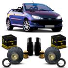 Par Kit Coxim Suporte Batedor Rolamento Batente Coifa Amortecedor Dianteiro Peugeot 206 CC 2001 2002 2003 2004 2005