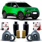 Par Kit Coxim Suporte Reparo Rolamento Batente Coifa Suspensão Amortecedor Dianteiro Citroen C3 2022 2023 2024 2025