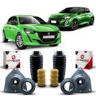 Par Kit Coxim Suporte Reparo Rolamento Batente Coifa Suspensão Amortecedor Dianteiro Peugeot 208 E-GT 2021 2022 2023