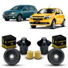 Par Kit Coxim Suporte Rolamento Localizador Batente Amortecedor Dianteiro Chevrolet Agile 2009 2010 2011 2012 2013 2014