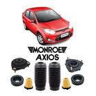 Par Kit Suporte Coxim Rolamento Batente Coifa Suspensão Dianteira Ford Fiesta Sedan Supercharger 2011 2012 2013 2014 - Axios