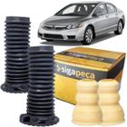 Par Kits Batente Coifa Suspensão Dianteira Civic 2006 a 2011 - SIGA PEÇA