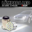 Par Lâmpada de LED Modelo 67 2 Polos BA15s 12v 6 Leds SMD 1206 MX4432 Luz Super Branca